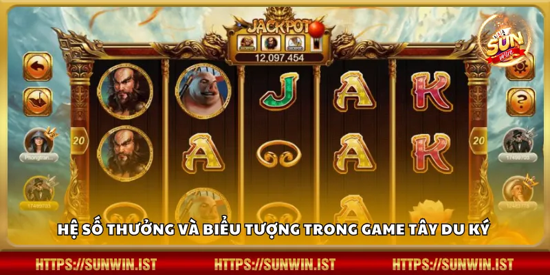 Hệ số thưởng và biểu tượng trong game Tây Du Ký